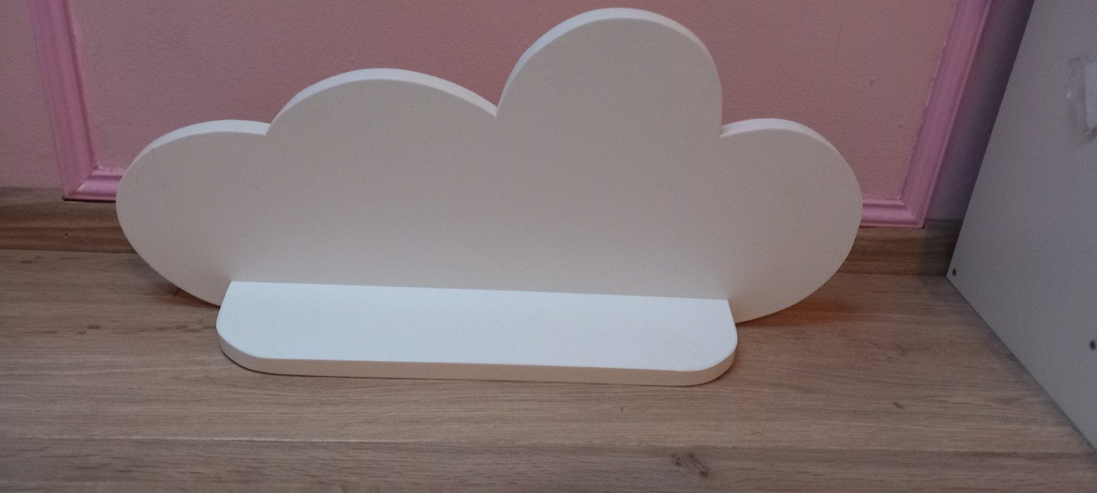Witte wolken wandplank voor kinderkamer, Ophalen, Gebruikt, Overige merken, Wit