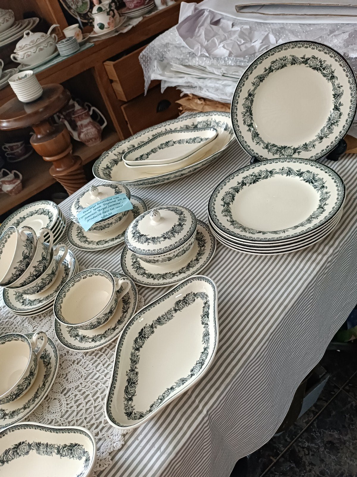 Copeland SPODE Jasmine compleet ontbijt/lunch servies, Antiek en Kunst, Ophalen
