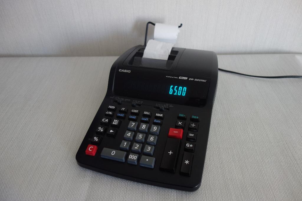 Telmachine met telrol Casio, Ophalen of Verzenden, Gebruikt