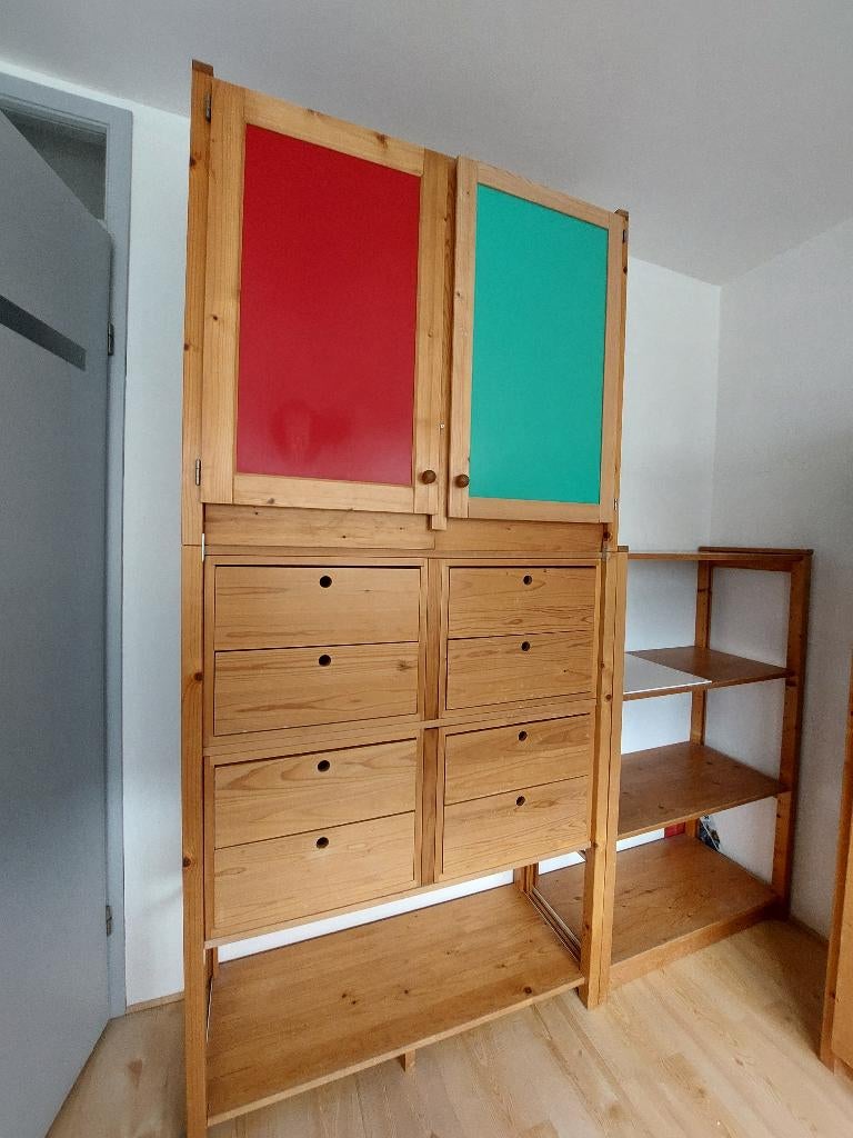 lundia kasten, Ophalen, Gebruikt, Met deur(en), 200 cm of meer