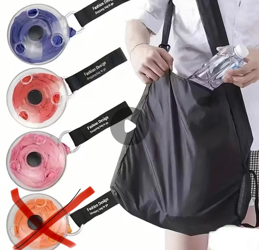 Shopper boodschappentas uitrolbaar boodschappen tasje, Ophalen of Verzenden, Nieuw, Rood, Shopper