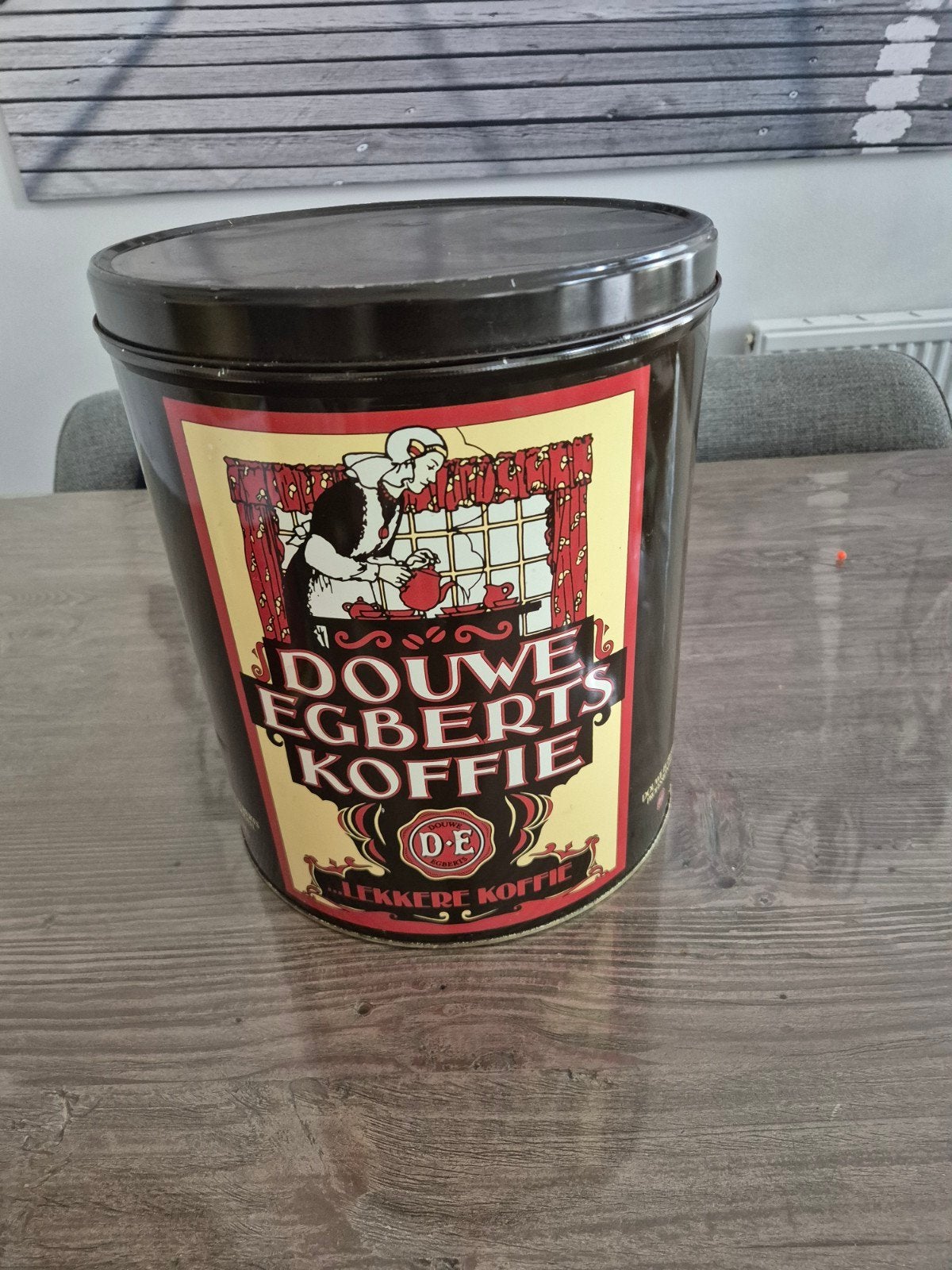 Douwe egberts koffieblik groot, Verzamelen, Blikken, Ophalen of Verzenden, Koffie, Douwe Egberts