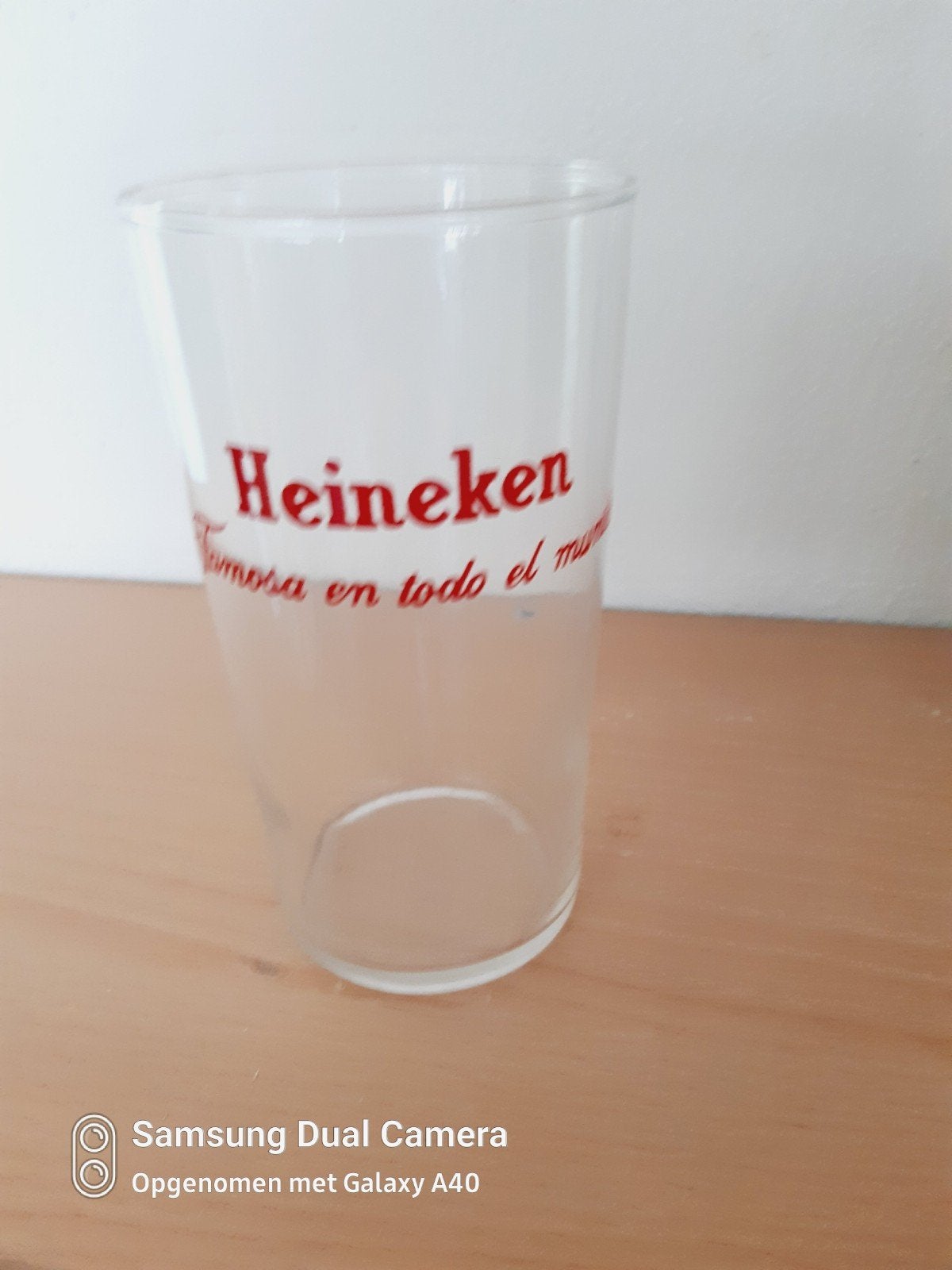 Mooie Heineken glas dunne bodem, Verzamelen, Biermerken, Ophalen of Verzenden, Zo goed als nieuw, Glas of Glazen, Heineken