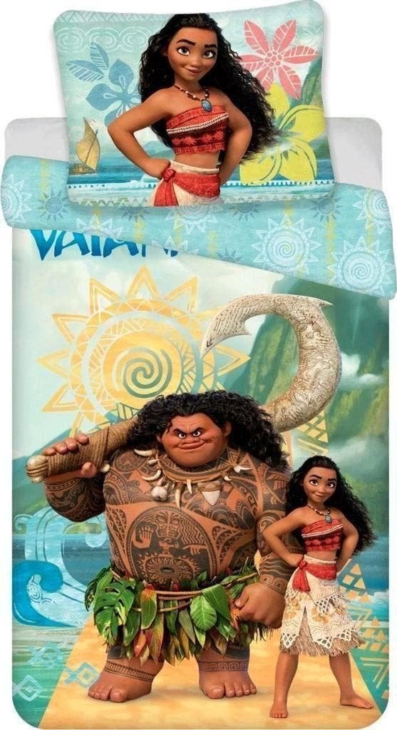Vaiana eenpersoons Dekbedovertrek 140 x 200 cm - Disney, Nieuw, Wasbaar, Ophalen of Verzenden, Nvt