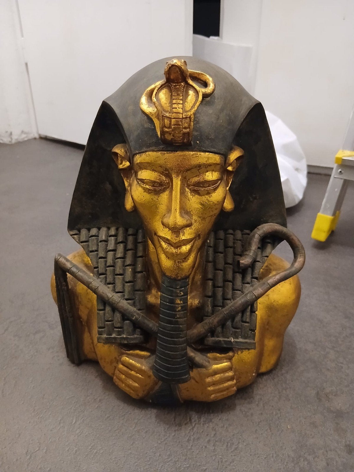 Egyptische Farao Buste - Goudkleurig, Ophalen, Buste, 20 - 50 cm, Overige materialen
