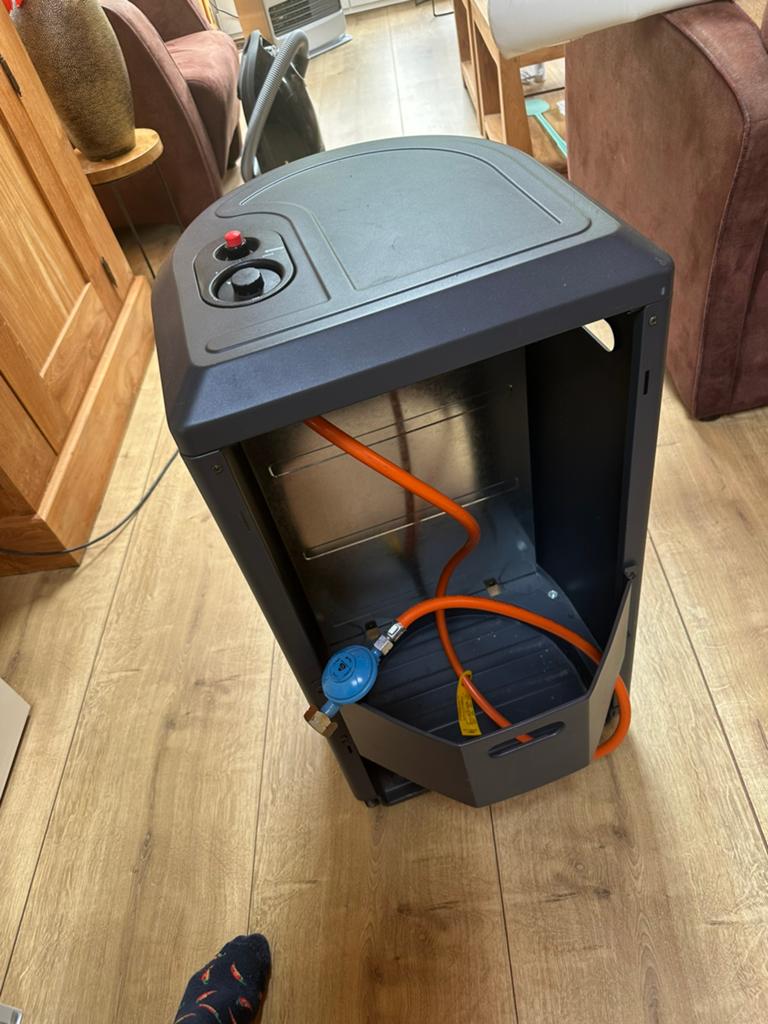 Gimeg Gaskachel voor propaan butaan flessen, Huis en Inrichting, Kachels, Ophalen, Zo goed als nieuw, Gas, Gaskachel