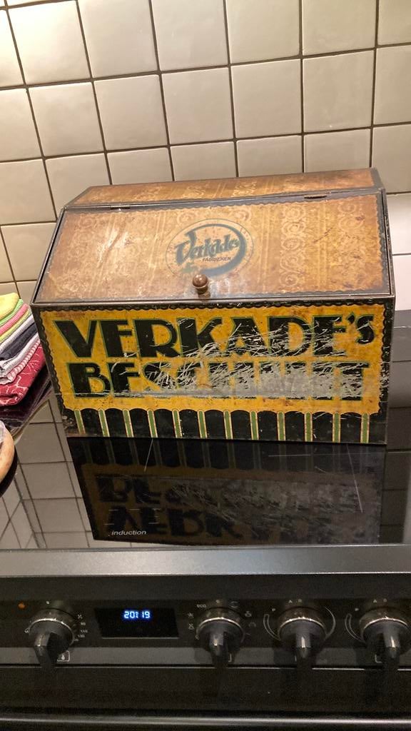 Verkade toonbank blik beschuit, Ophalen of Verzenden, Zo goed als nieuw, Overige, Verkade