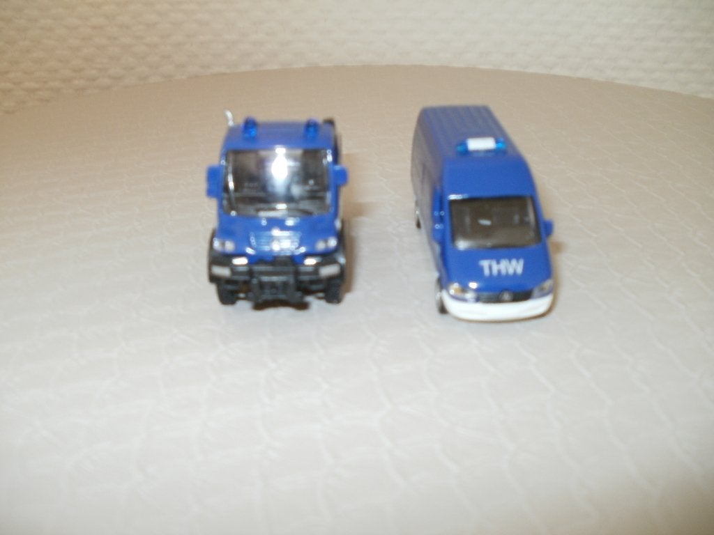 2x schuco Ho Mercedes auto Technische Hilfswerke v. Marklin., Overige merken, Gelijkstroom of Wisselstroom, Overige typen, Nieuw