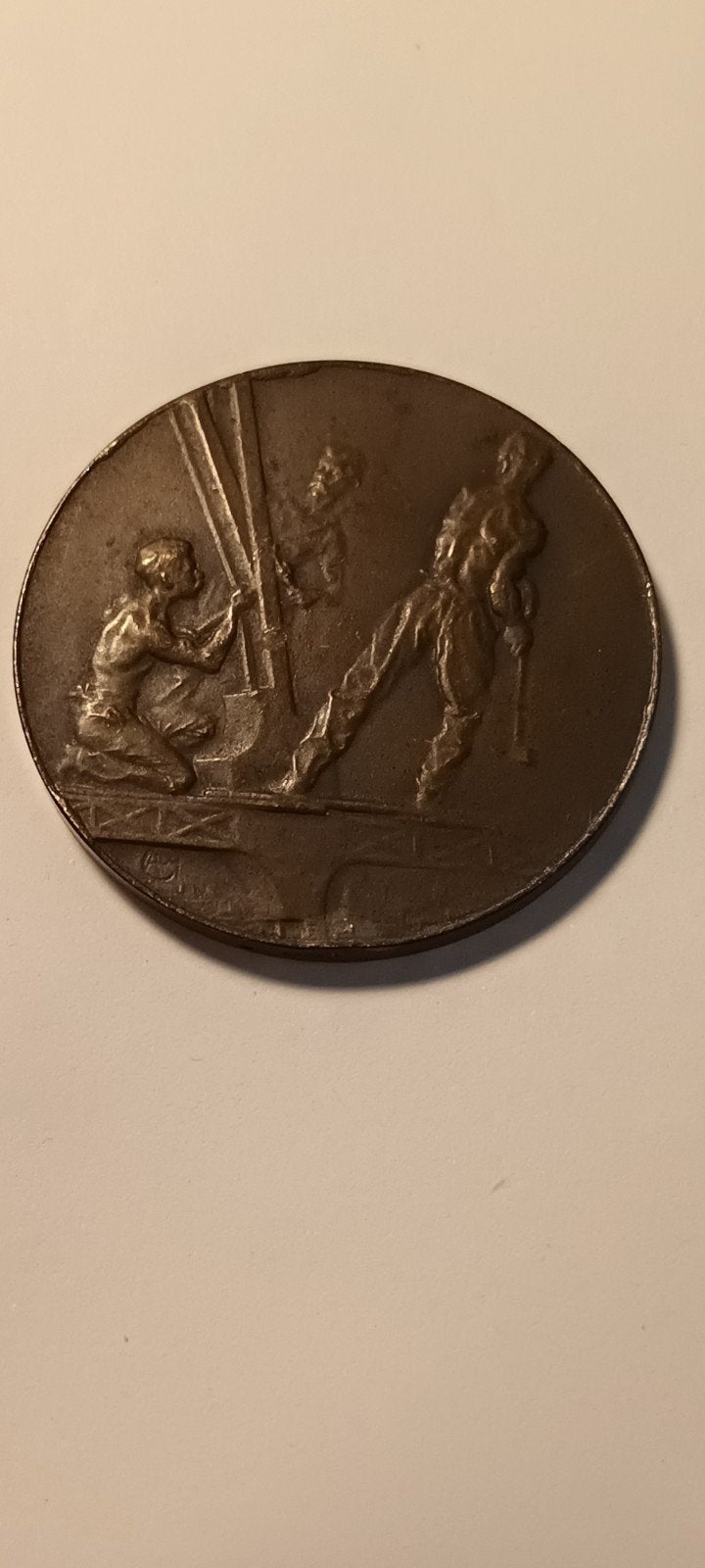 Souvenir Medaille Eiffeltoren - Brons, Ophalen of Verzenden