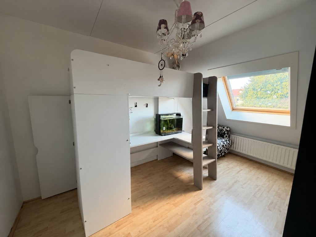 Gratis af te halen! Hoogslaper met bureau en opbergruimte, Ophalen, Gebruikt, Eenpersoons, 200 cm