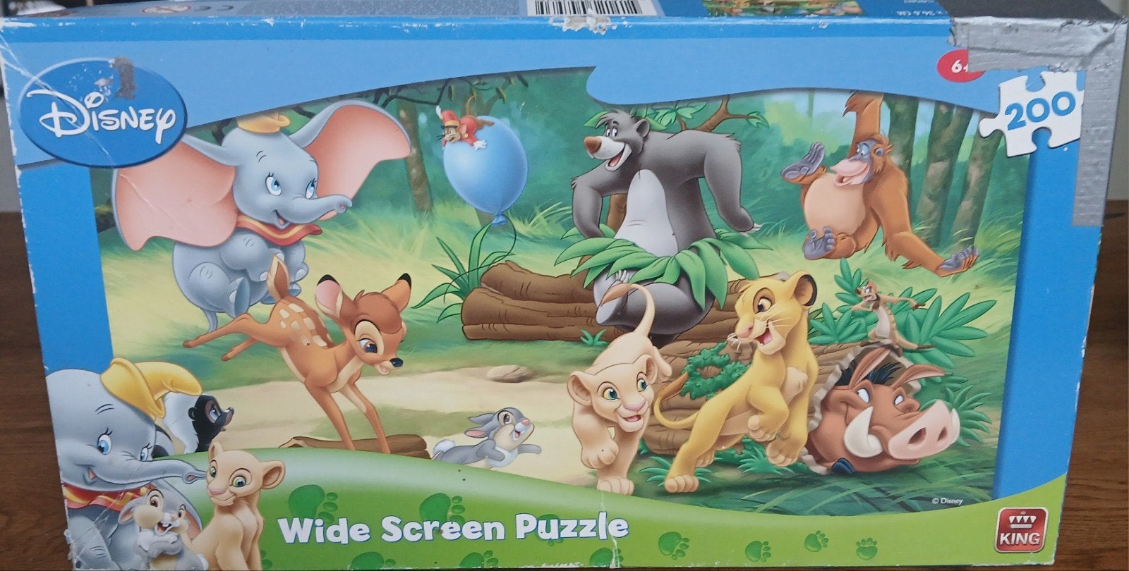 Disney Puzzel 200 Stukjes: Bambi, Dombo, Baloo & Meer!, Ophalen of Verzenden, Meer dan 50 stukjes, 6 jaar of ouder