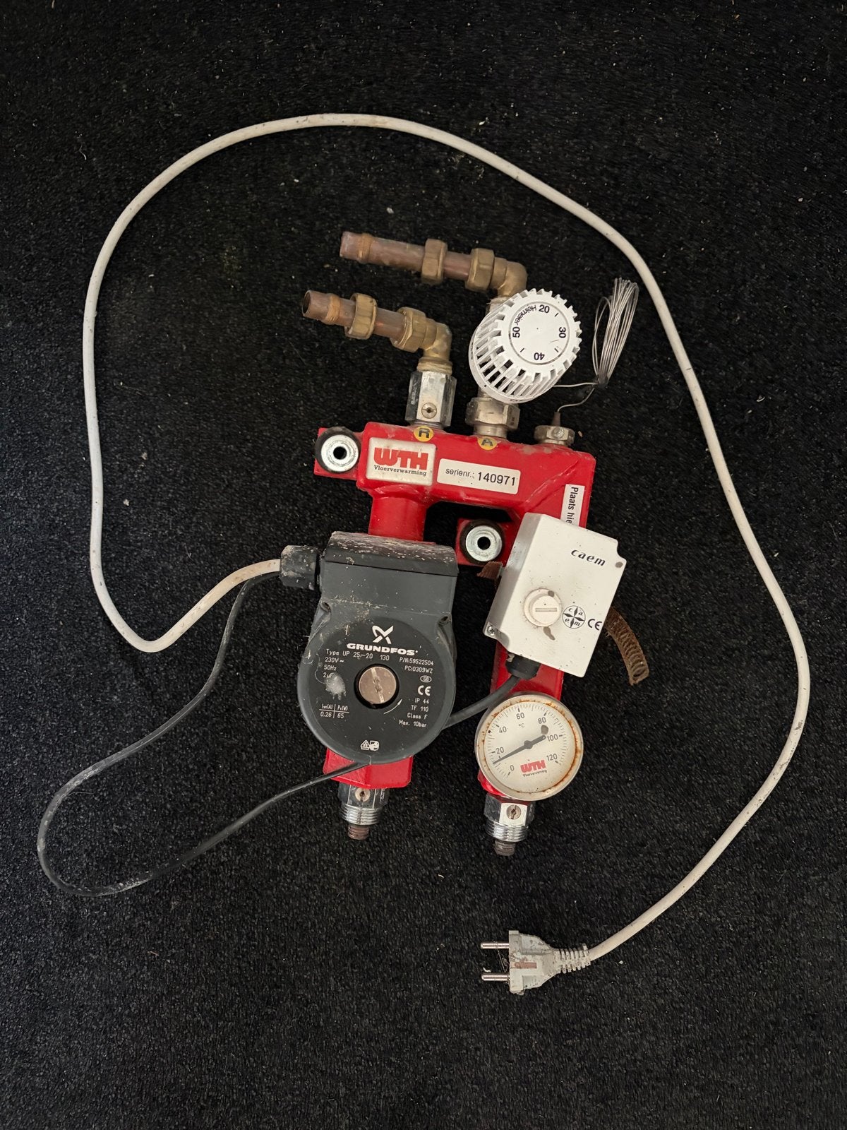 WTH Vloerverwarming verdeler met Grundfos pomp, Ophalen of Verzenden, Gebruikt, Overige typen