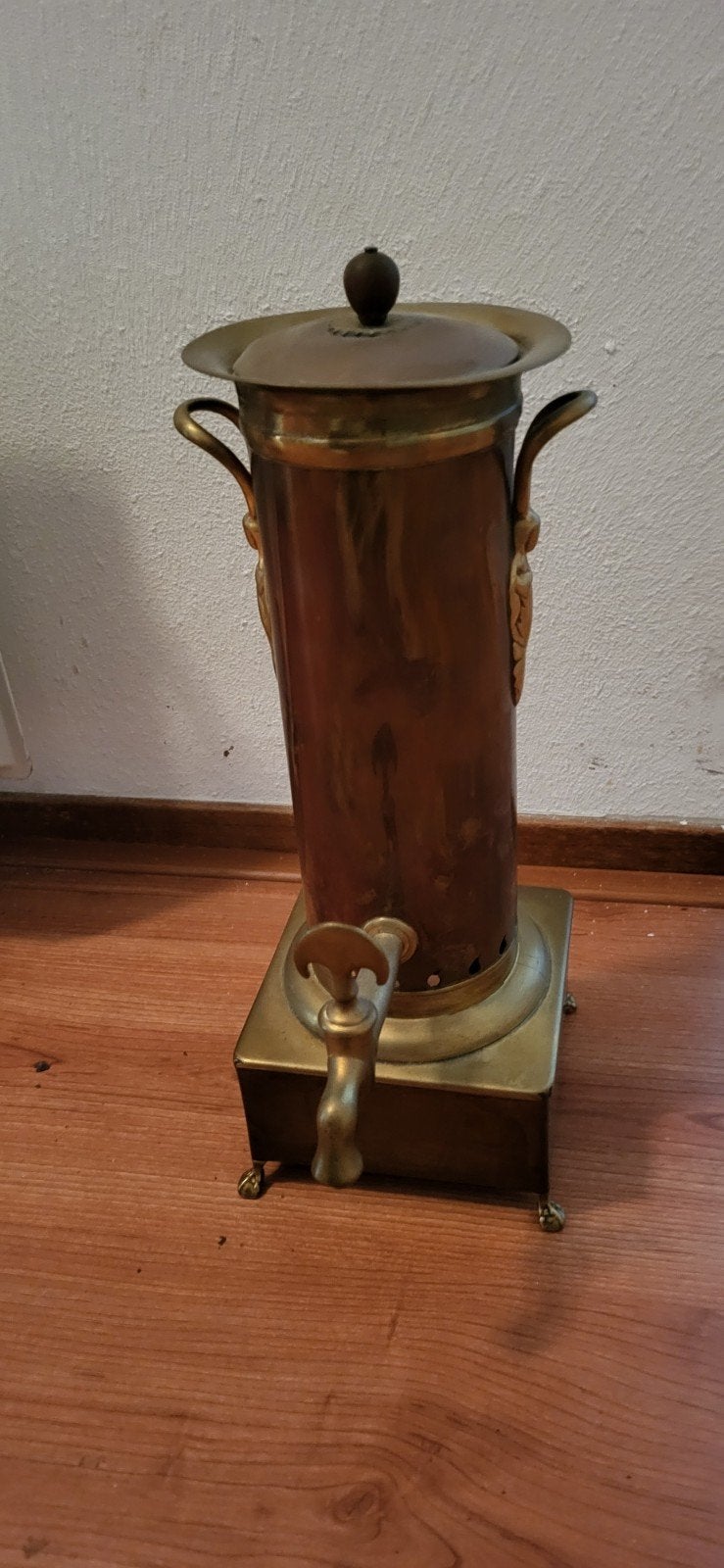Antieke Koperen Samovar / Waterkoker, Ophalen, Koper