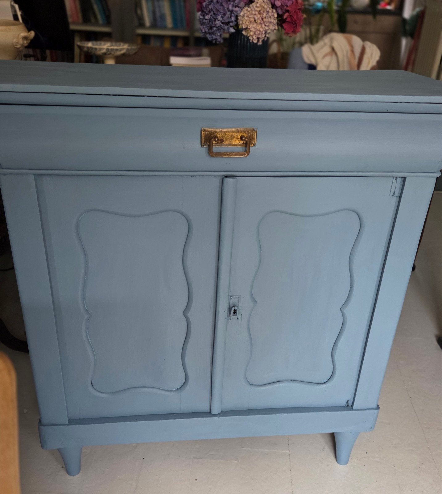 Brocante kast oude Biedermeier meidenkast uit 1880, Ophalen