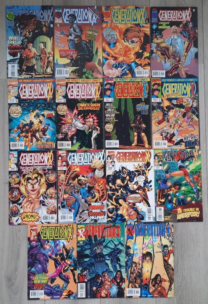 Marvel comics Generation X volume 1 15 nummers 1995-2000., Boeken, Eén comic, Ophalen of Verzenden, Gelezen, Amerika