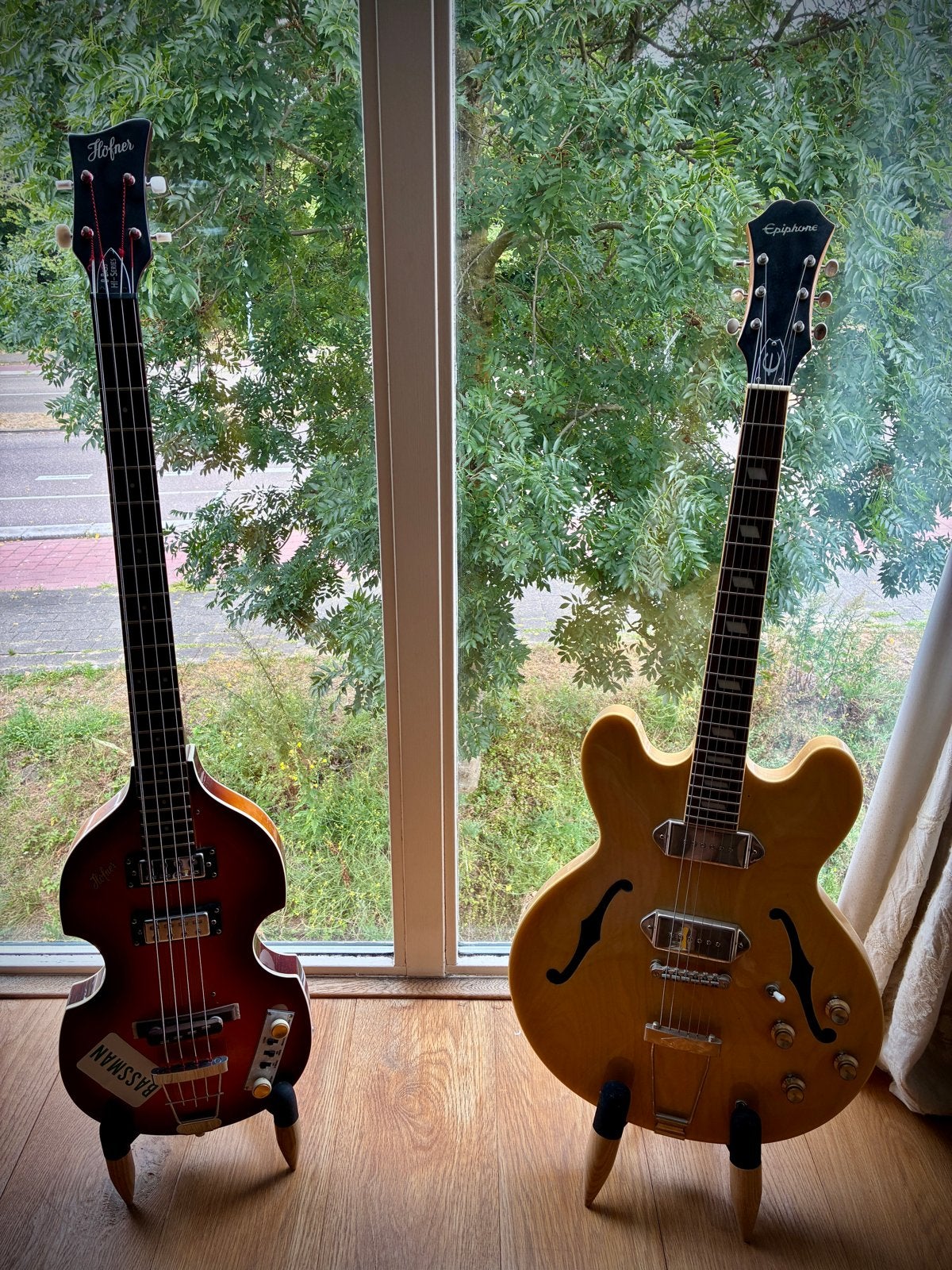 Höfner Violin Bass + Epiphone Casino + Fender Champion 40, Muziek en Instrumenten, Ophalen, Zo goed als nieuw, 50 tot 100 watt