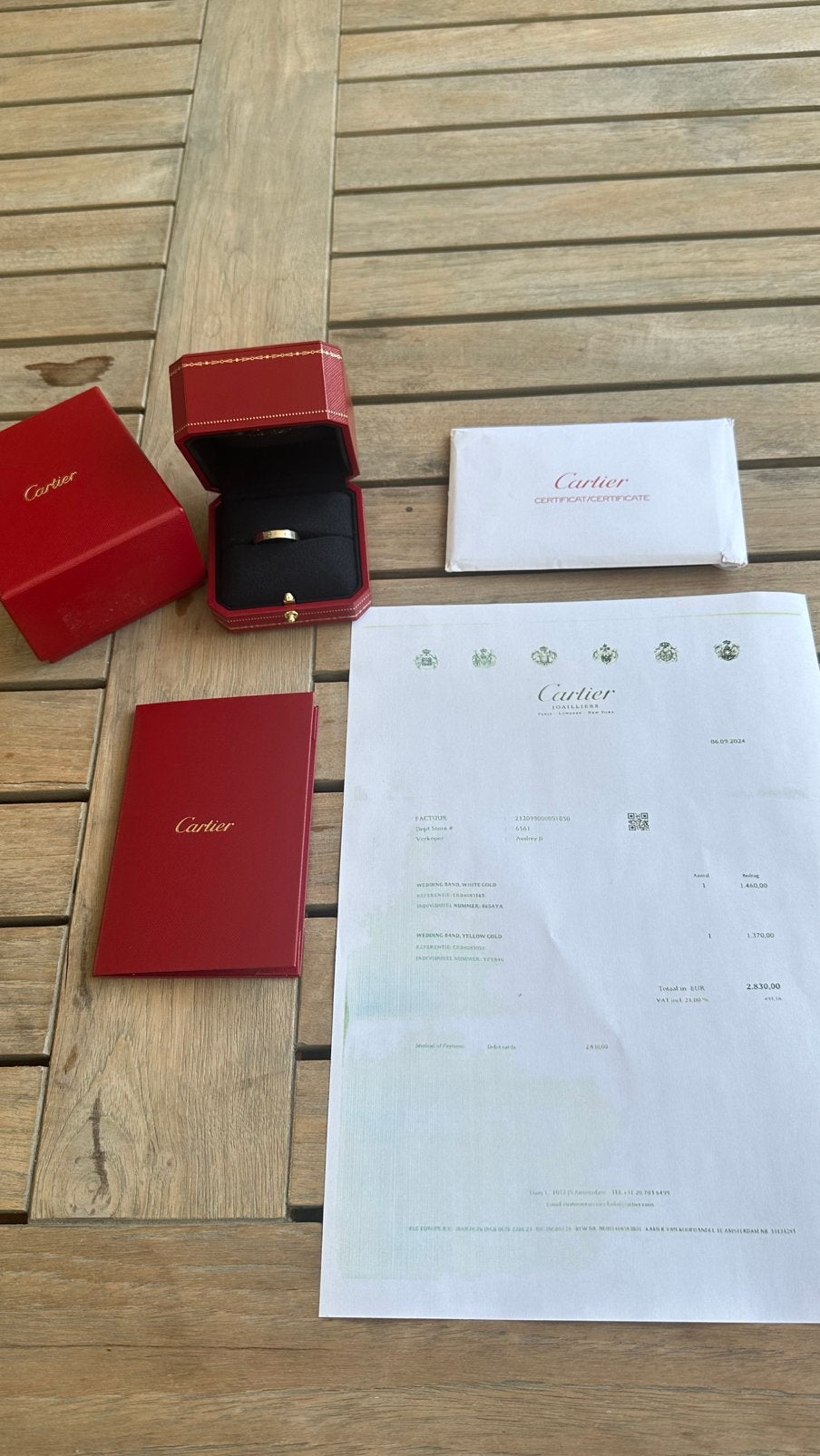 Originele Cartier love ring small maat 63 full set 2024, Sieraden, Tassen en Uiterlijk, 20 of groter, Ophalen of Verzenden, Zo goed als nieuw