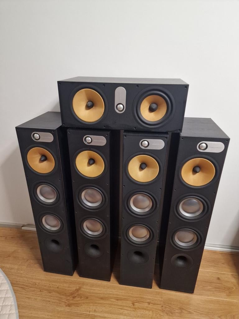 Bowers & Wilkins home cinema set, Audio, Tv en Foto, Luidsprekers, Zo goed als nieuw, Surroundset zonder subwoofer, 120 watt of meer