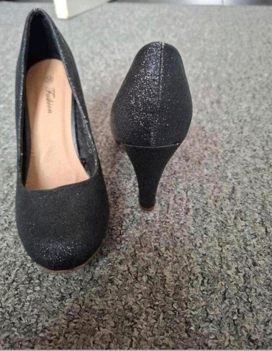 glitter Pumps Maat 38, Pumps, Zwart, Ophalen of Verzenden, Zo goed als nieuw