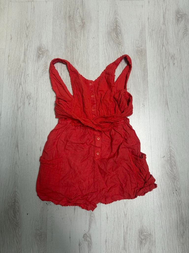 Zara rood zomer jumpsuit maat 134, Kleding | Dames, Jumpsuits, Ophalen of Verzenden, Zo goed als nieuw, Maat 34 (XS) of kleiner