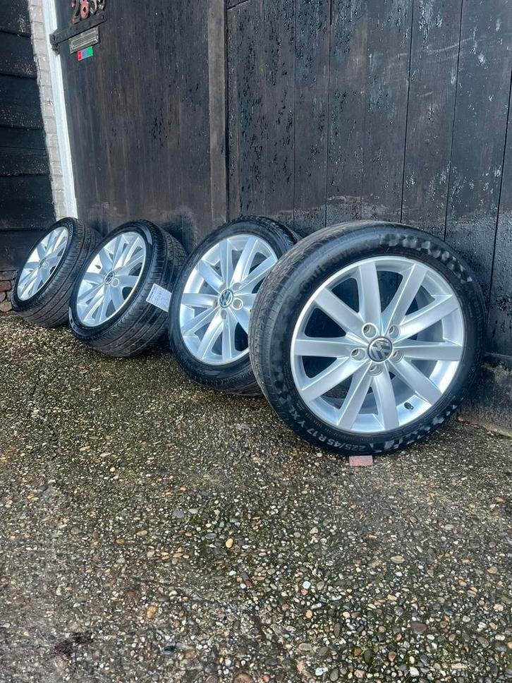 Originele Volkswagen porto velgen 17? zomerset 5x112 golf, Gebruikt, Banden en Velgen, Niet ingevuld, 17 inch