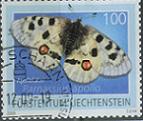 Liechtenstein 13: dier vlinder - eerste bieder, Ophalen of Verzenden, Overige landen, Gestempeld