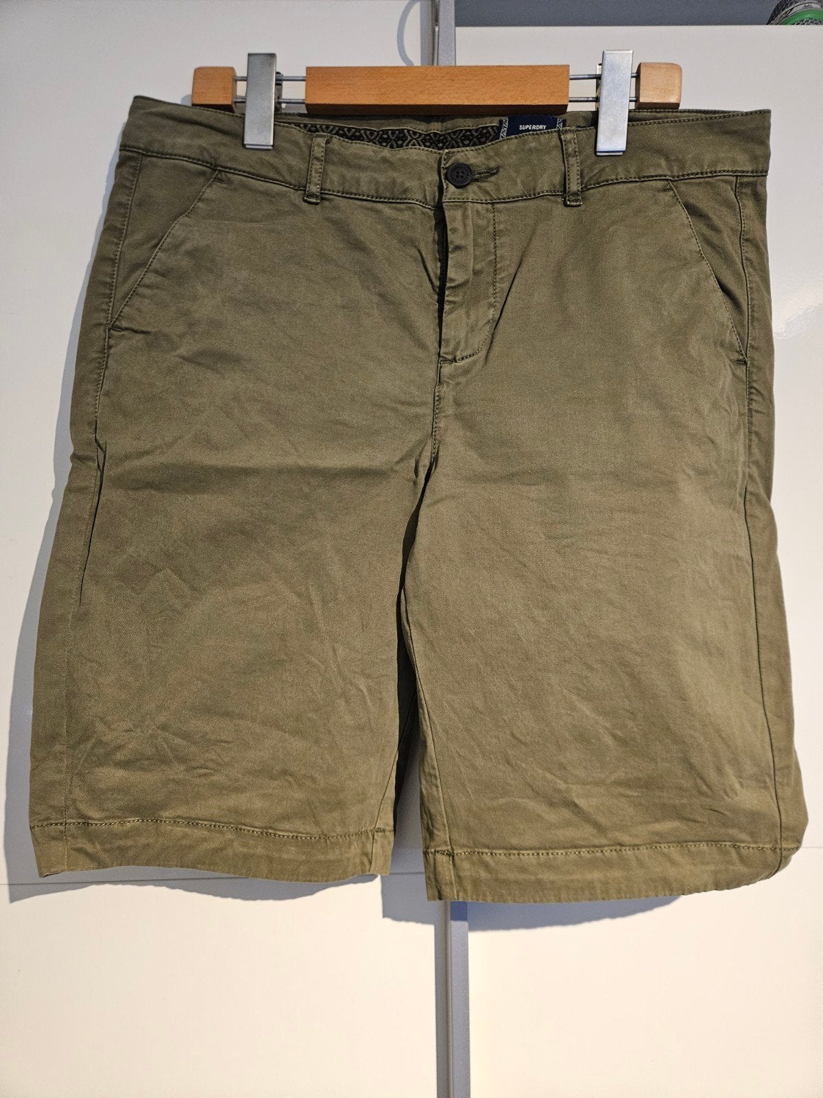 Superdry Korte Broek - Groen - Maat 42 (L), Ophalen, Kort, Superdry, Maat 42/44 (L)