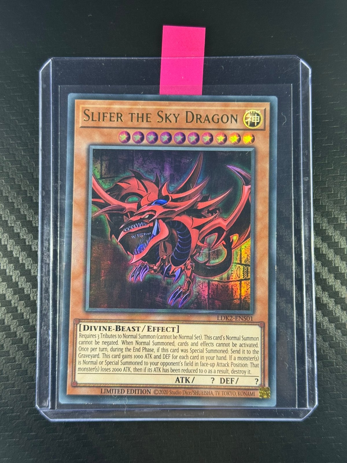 Slifer the Sky Dragon | Ultra Rare | Holo |2020|#LDK2-ENS01, Verzenden, Nieuw, Losse kaart