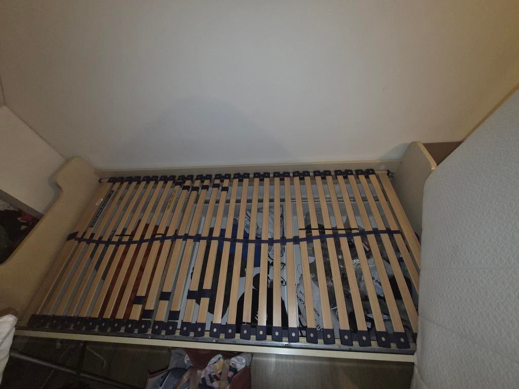 Lattenbodem 90x200 zeer goede staat, Ophalen, Gebruikt, 90 cm, Eenpersoons