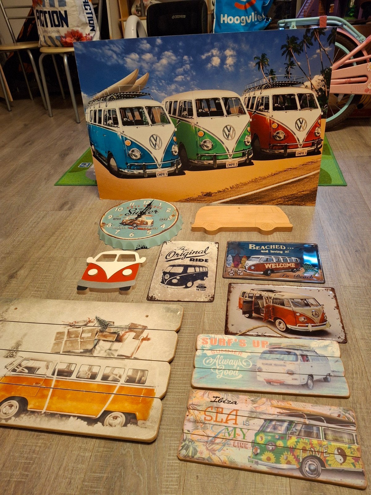 VW Bus T1 decoratie set, Ophalen