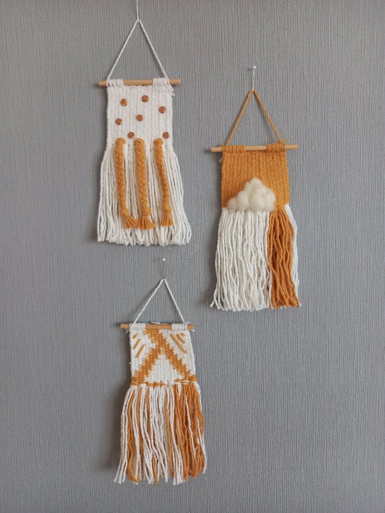 Mini geweven hangers 2, Mix & Match, Ophalen, Eigen ontwerp, Meerkleurig, Nieuw