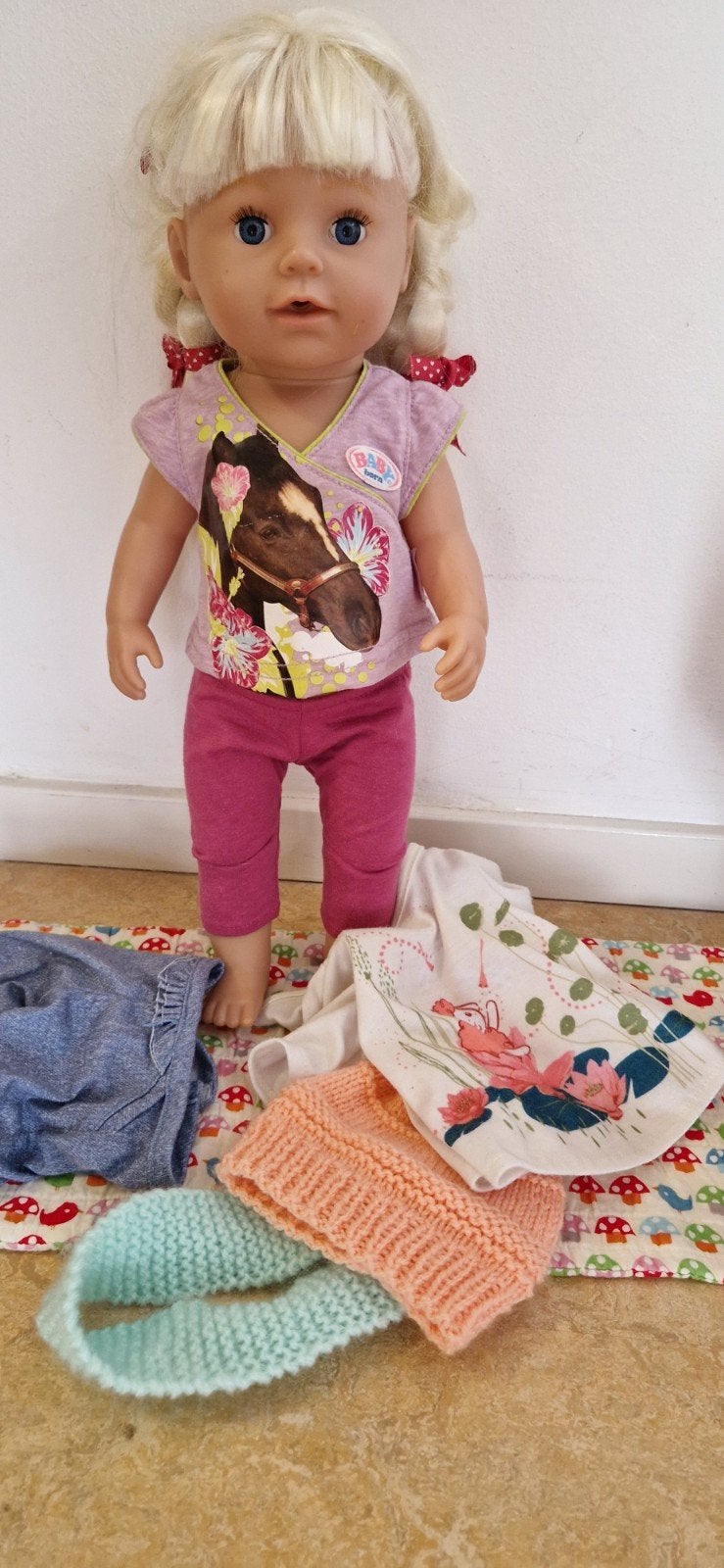 babyborn pop groot, baby born, Ophalen of Verzenden, Zo goed als nieuw, Babypop
