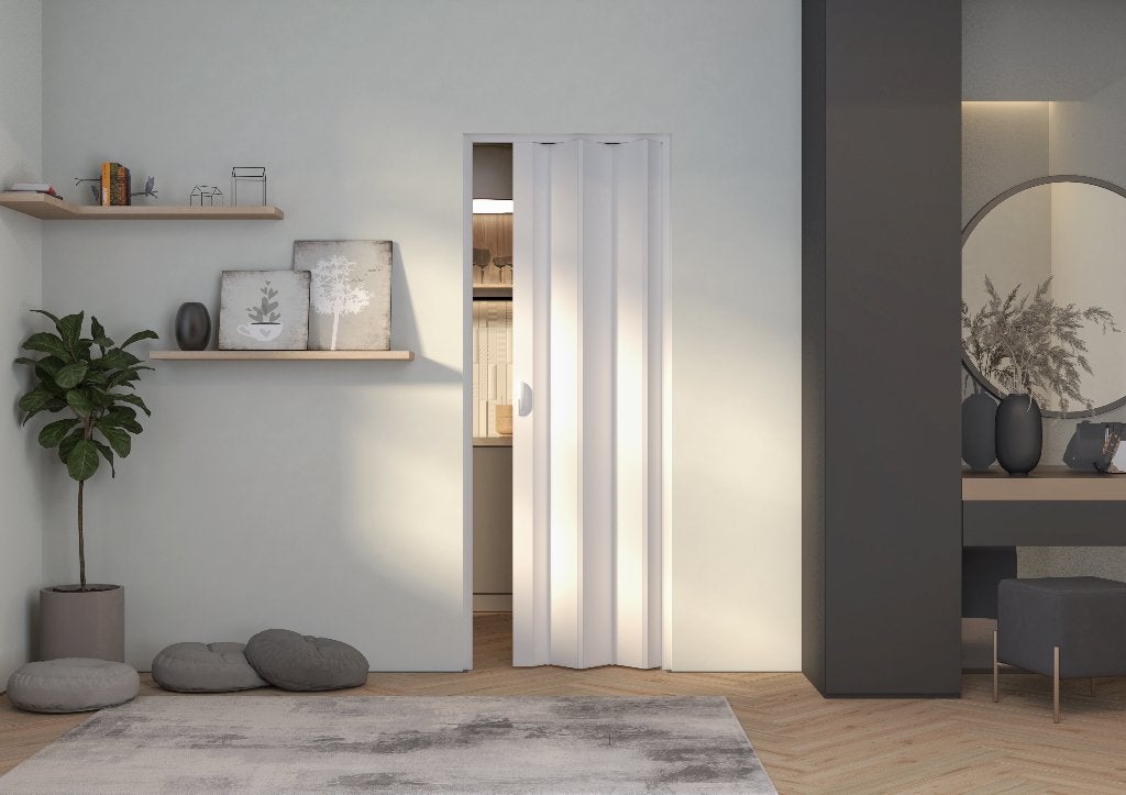 SALE Balci Adam vouwdeur zonder glas BxH 83x214 cm, Wit, Lamellen, Nieuw, Ophalen of Verzenden