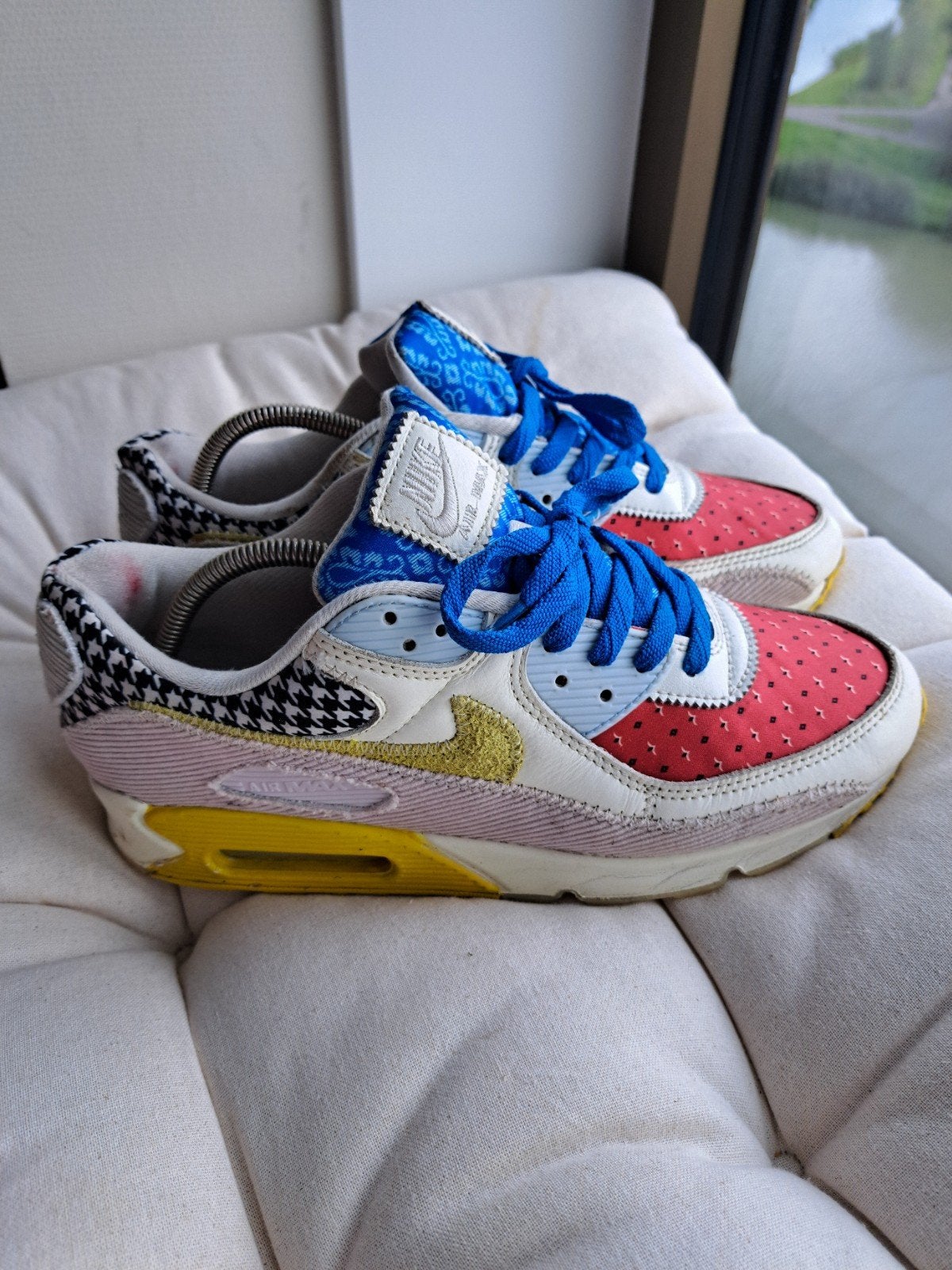 Nike Air Max 90 Patchwork M44.5 W44, Ophalen of Verzenden, Gedragen, Overige kleuren, Nike