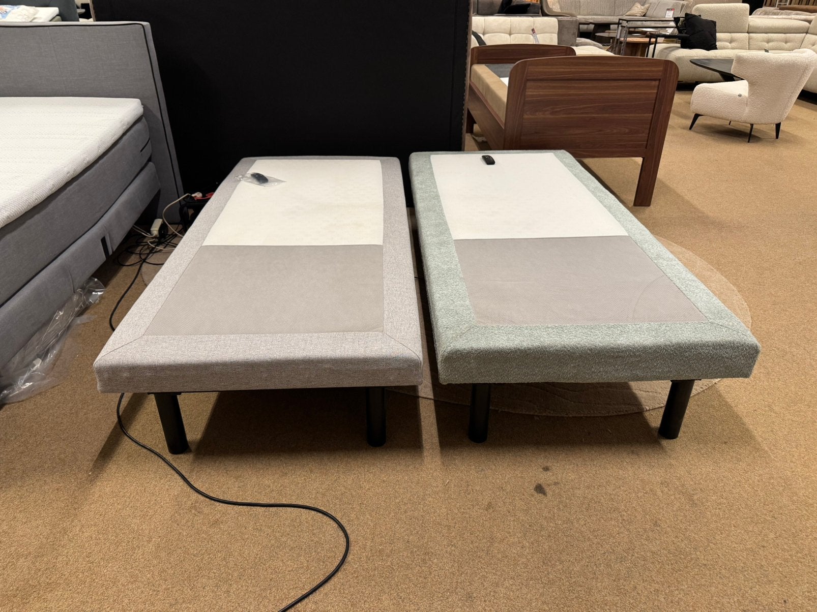 Boxspring €199 Elektrische onderbox  90x200 Direct/Leverbaar, Ophalen, 90 cm, Eenpersoons, Nieuw