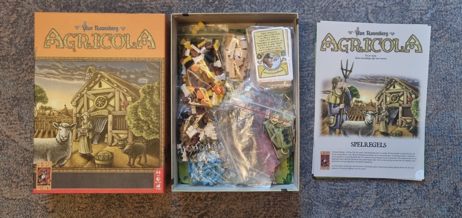 Agricola Bordspel - Complete Editie, Een of twee spelers, Ophalen of Verzenden, Gebruikt, 999 Games