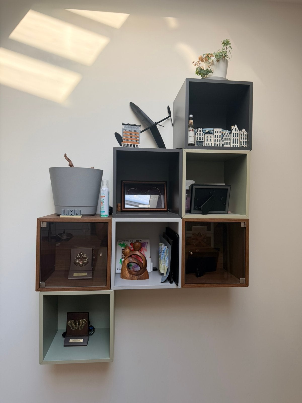 IKEA EKET wandkasten – set of 7, Huis en Inrichting, Kasten | Wandmeubels, Ophalen, Zo goed als nieuw, Minder dan 150 cm, Minder dan 100 cm