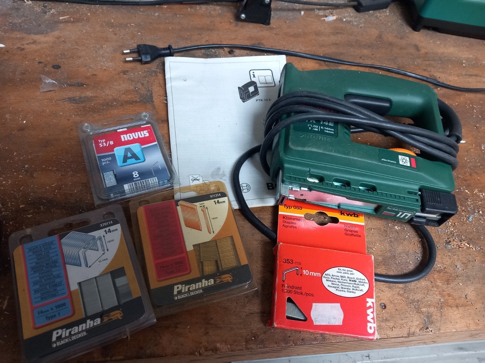 Tacker /Nietmachine / Bosch Duotag PTK 12E, Ophalen of Verzenden, Gebruikt