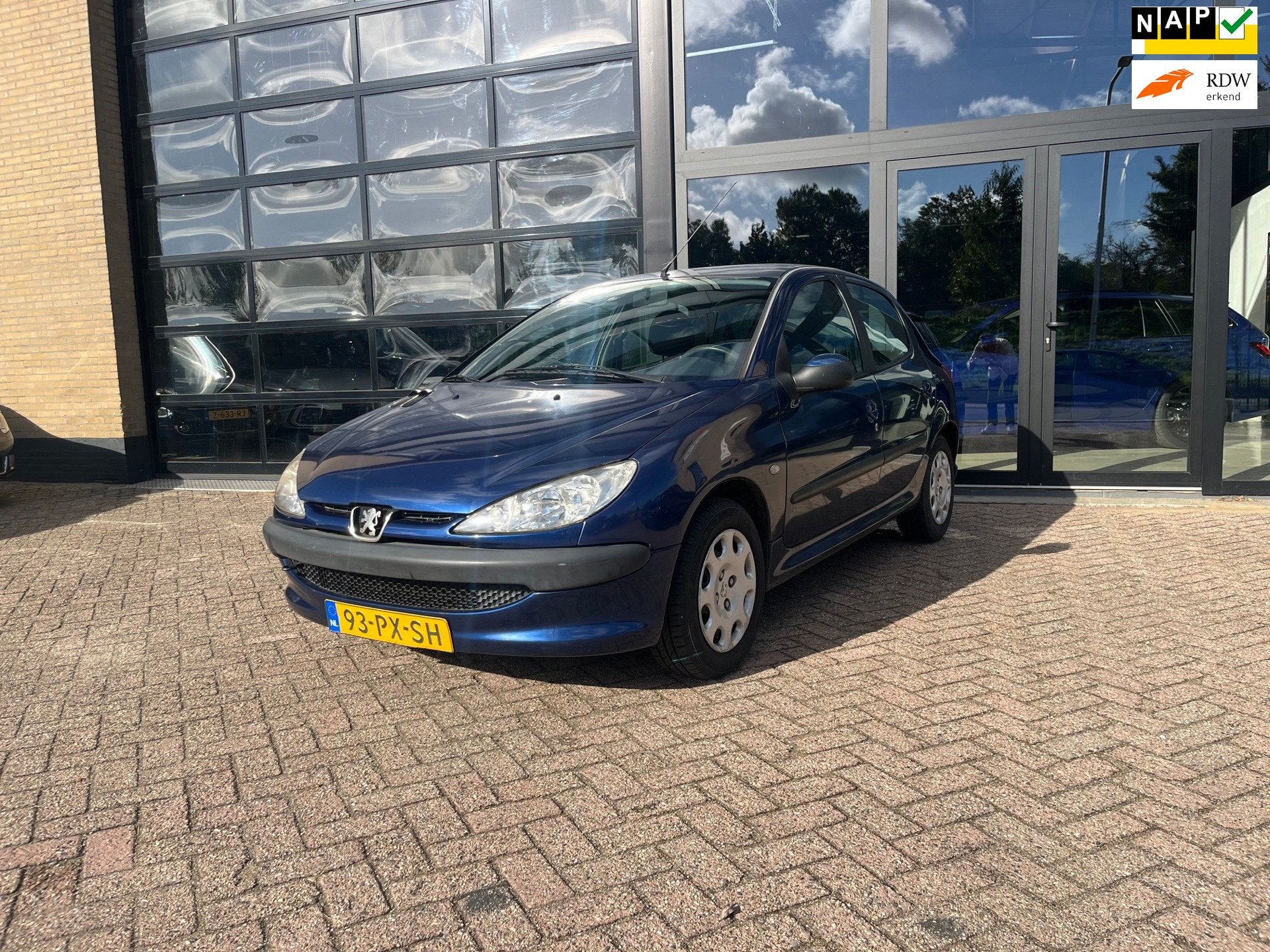 Peugeot 206 1.4 Air-line , 5 deurs , Airco, Auto's, Voorwielaandrijving, Stof, 4 cilinders, Blauw