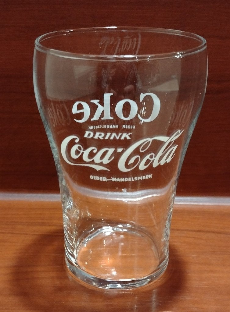 Vintage Coca-Cola Glaasje 16cl. (A), Ophalen of Verzenden, Gebruikt, Gebruiksvoorwerp