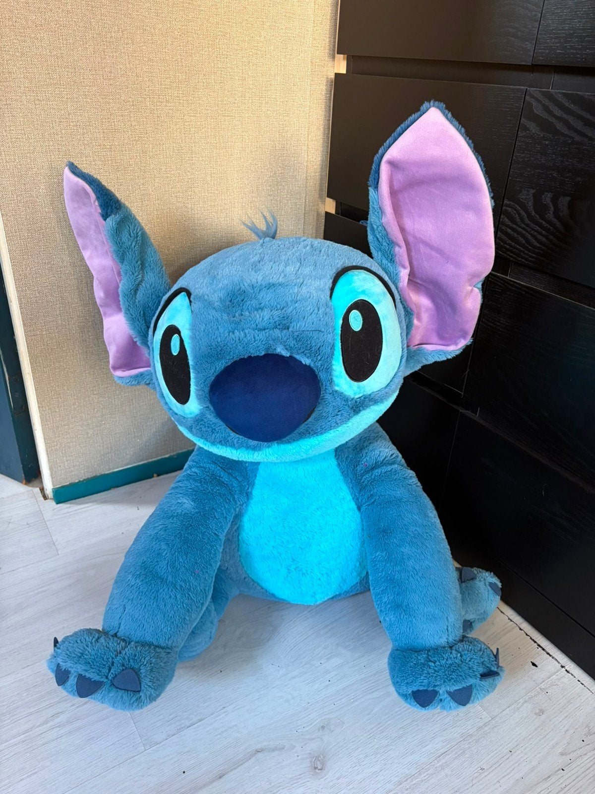 Grote Stitch knuffel uit Disneyland Parijs, Disney, Disney, Overige typen, Blauw