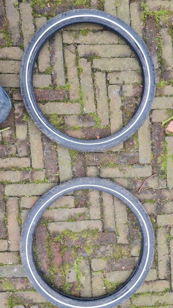 2x 20 inch buitenbanden met binnenbanden, Fietsen en Brommers, Fietsonderdelen, Gebruikt, Band, Kinderfiets, Rubber
