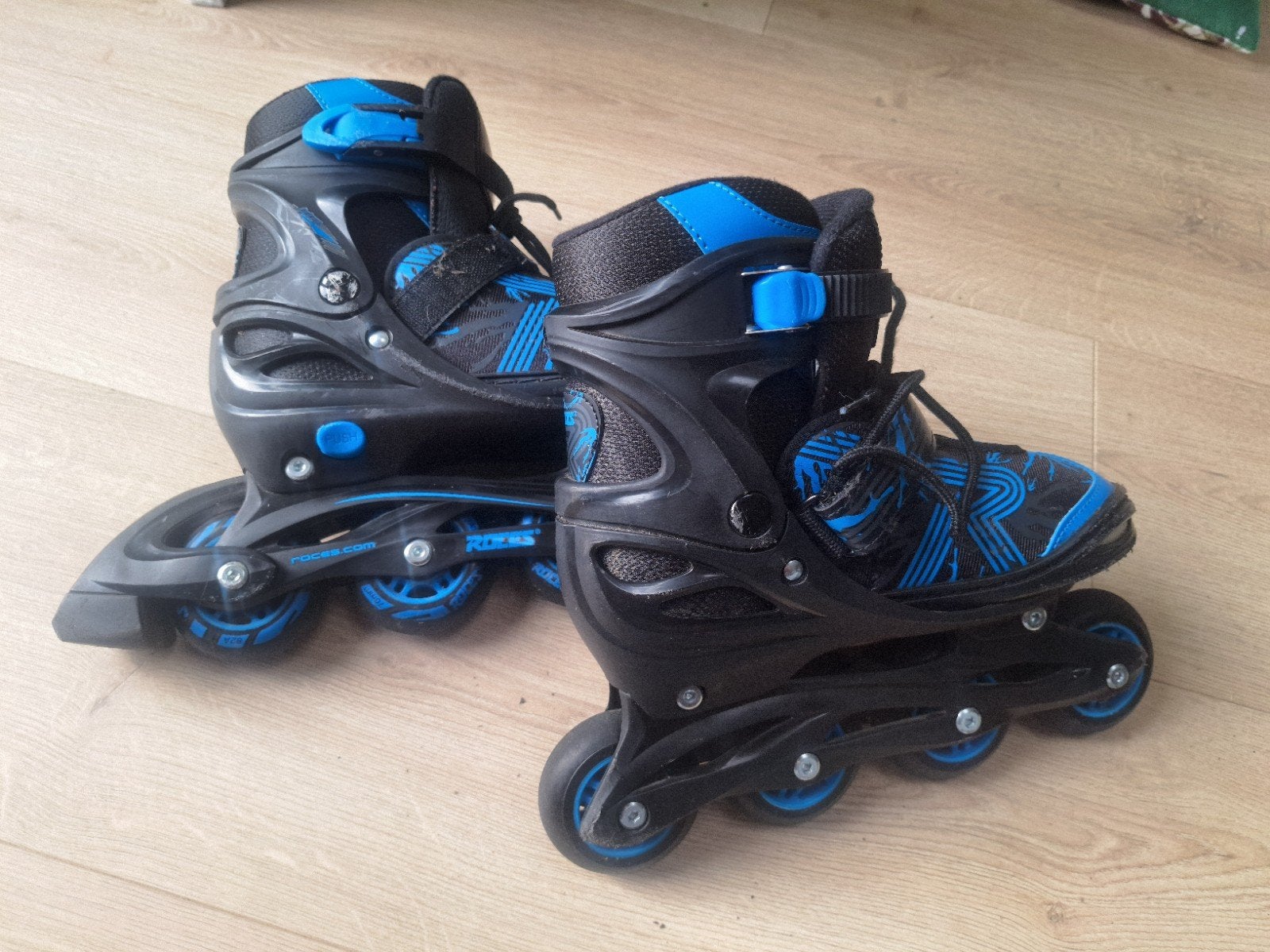 roces verstelbare skeelers. maat=34-37 kleur=zwart met blauw, Ophalen, Kinderen, Roces, Inline skates 4 wielen