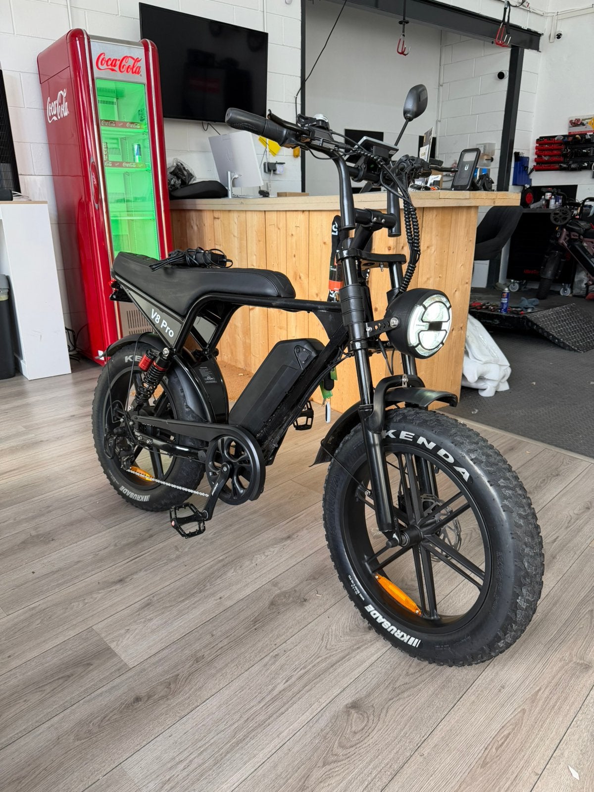 Ouxi V8 pro fatbike zwart 1e eigenaar ebike, Overige merken, Lisse, Ouxi, Lisse