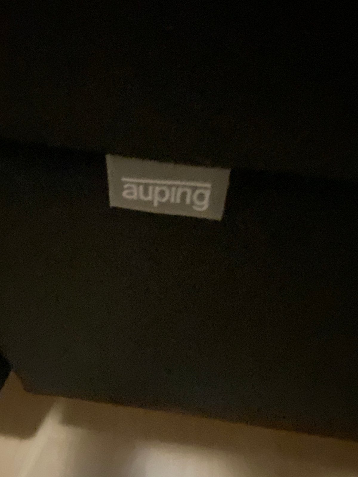 Auping bed, Ophalen, Tweepersoons, Zwart, Stof