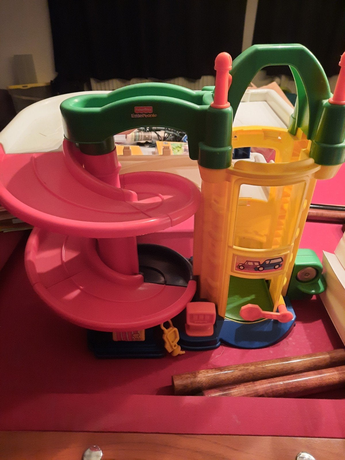 Fisher-Price Little People Garage, Ophalen of Verzenden, Gebruikt