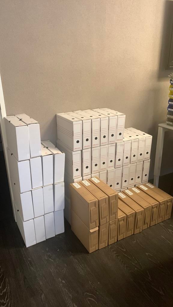 A4 archiefdozen 63 stuks, Ophalen, Zo goed als nieuw, Minder dan 140 cm, Minder dan 70 cm
