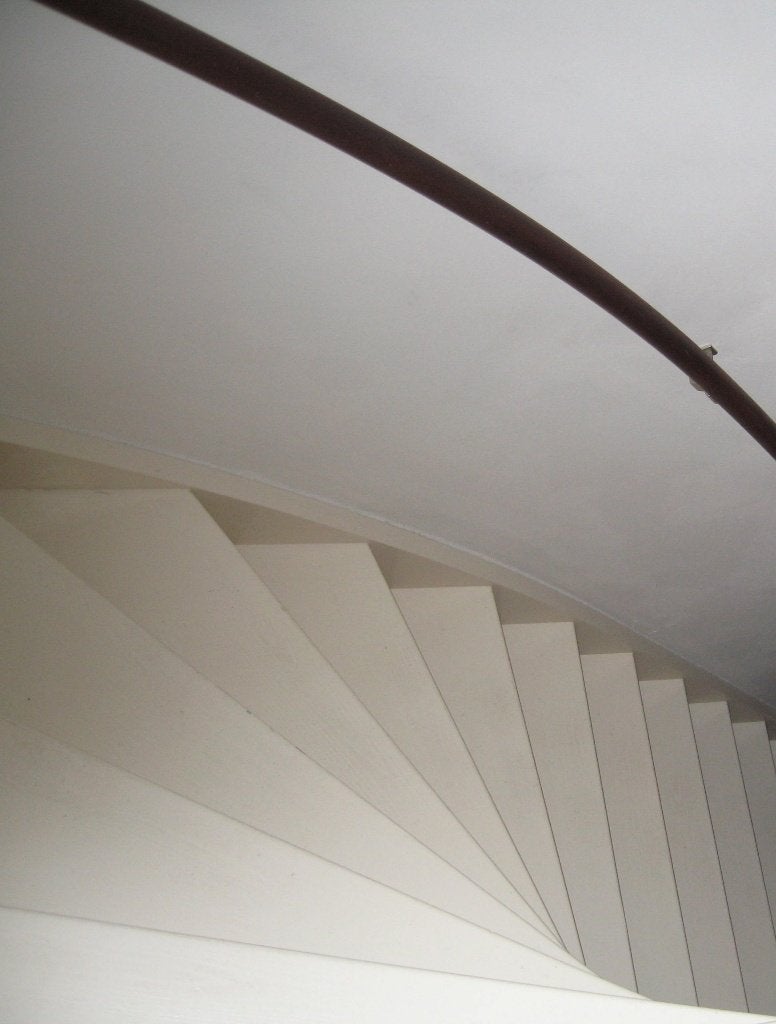 Hardhouten Trapleuning 3.80 cm met Bevestigingshaken, Ophalen, Overige materialen, Gebruikt, Overige typen
