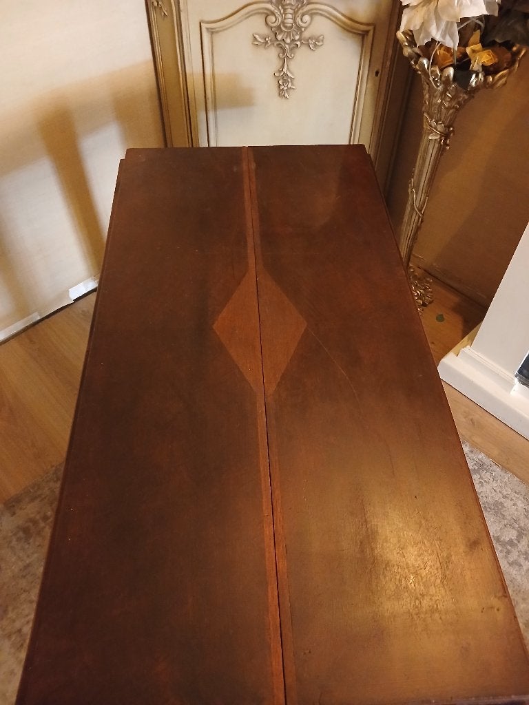 Antieke unieke uitschuifbare eettafel, Gebruikt, 100 tot 150 cm, 50 tot 100 cm, Vijf personen of meer