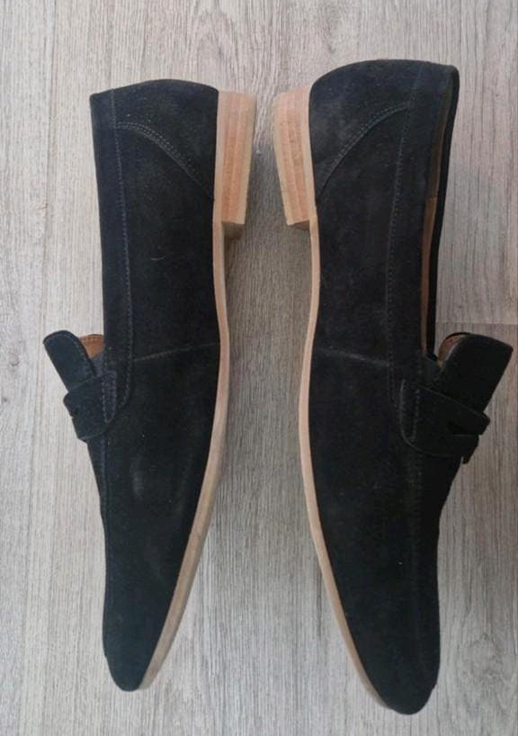 Gabor loafers maat 9½ (maat 43/43,5) blauw suede instappers, Ophalen of Verzenden, Zo goed als nieuw, Blauw, Loafers